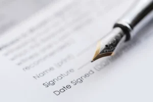 Contract for the purchase of real estate in Spain - signature of documents when buying an apartment or house for sale in Spain.